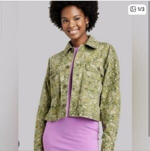 Green Floral Wild Fable Jacket